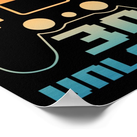 30th誕生日レベ男性へル30アンロックゲーマー30歳 ポスター (角)