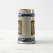 30th誕生日ヴィンテージレトロテンプレート追加フォト ビールジョッキ (中央)