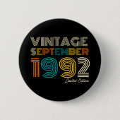 30th誕生日ヴィンテージ1992年9月限定Edtn. 缶バッジ (正面)