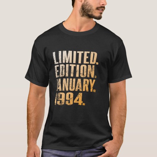 30th誕生日ヴィンテージ1994年1月30年メンズウォム tシャツ (正面)