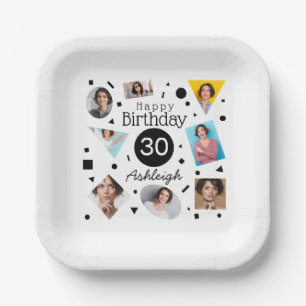 30th誕生日紙パーティープレート ペーパープレート