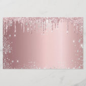 30th誕生日赤面グリッター日付カードを保存 (裏面)