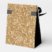 30th誕生日金ゴールドグリッターモノグラム名スクリプトFa フェイバーボックス (裏面サイド)