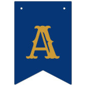 30th誕生日1992青い金ゴールド名シックエレガント バンティングフラッグ (第3の旗)