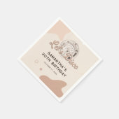 30th誕生日70sレトロディスコパーティー紙 スタンダードカクテルナプキン (角)