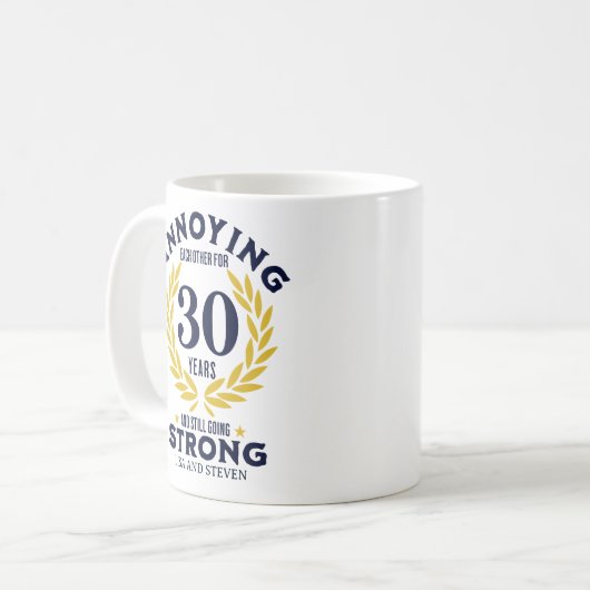 30th Anniversary Gift for couples コーヒーマグカップ (正面左)