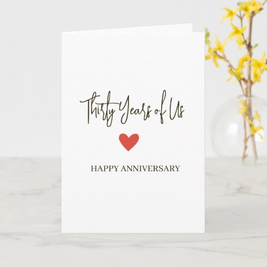 30th Anniversary – Thirty Years of Us カード (黄色い花)