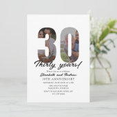 30th Anniversary with Photo Minimalist 招待状 (スタンド正面)