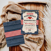 30th BBQ誕生日サマーバーベキューパーティー 招待状