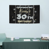 30th Birthdayパーティー名前の追加 横断幕 (トレードショー)