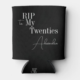 30th BirthdayパーティーRIP 20s白黒 缶クーラー