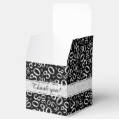 30th Birthdayブラック/ホワイト乱数パターン フェイバーボックス (オープン)