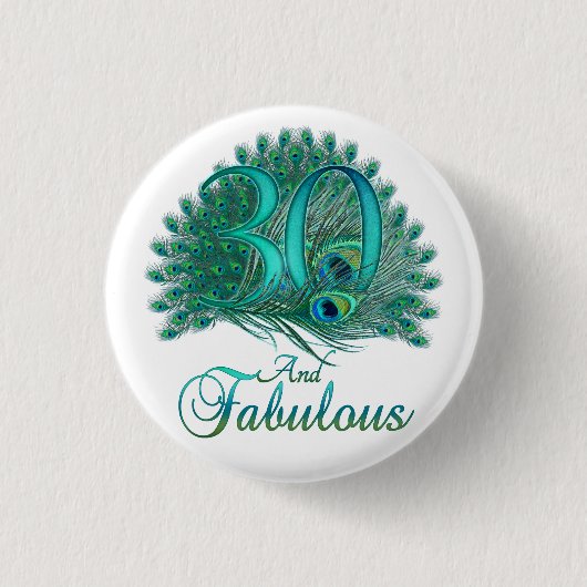 30th Birthdayボタン 缶バッジ (正面)