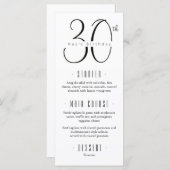 30th Birthdayメニュー メニュー (正面/裏面)