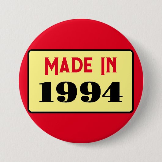 30th Birthday生まれパーティー1994 30ピン 缶バッジ (正面)