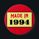 30th Birthday生まれパーティー1994 30ピン 缶バッジ<br><div class="desc">これは誕生日ピンバッジスタイリッシュのための本当に素敵なデザインである。</div>
