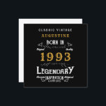 30th Birthday 1993レトロブラック金ゴールドグリーティングカード カード<br><div class="desc">ハッピーバースデー。この誕生日のグリーティングカードに名前、年パーソナライズされた、メッセージを追加する。白と金ゴールドカスタムヴィンテージスタイルタイポグラフィと素晴らしい誕生日の黒いバースデーカード。さらに多くのギフトやパーティー用品は、店の"伝説"のデザインで利用可能。</div>