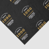 30th Birthday 1996 Black Gold Chic Elegant 薄葉紙 (詳細)