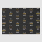 30th Birthday 1996 Black Gold Chic Elegant 薄葉紙 (正面)