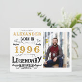 30th Birthday 1996 Legend White & Gold Photo 招待状 (スタンド正面)