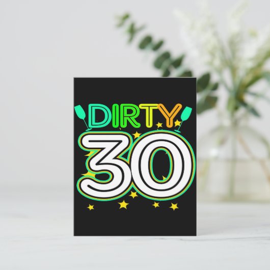 30th Birthday 30 Dirty 招待状 (スタンド正面)