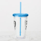 30th birthday add name date year blackテンプレート アクリルタンブラー (右)