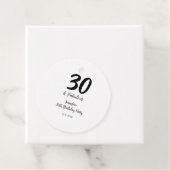 30th birthday add name date year black フェイバータグ (インサイチュ)