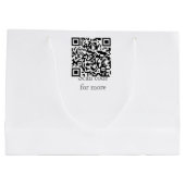 30th birthday add name date year black ラージペーパーバッグ (裏面)