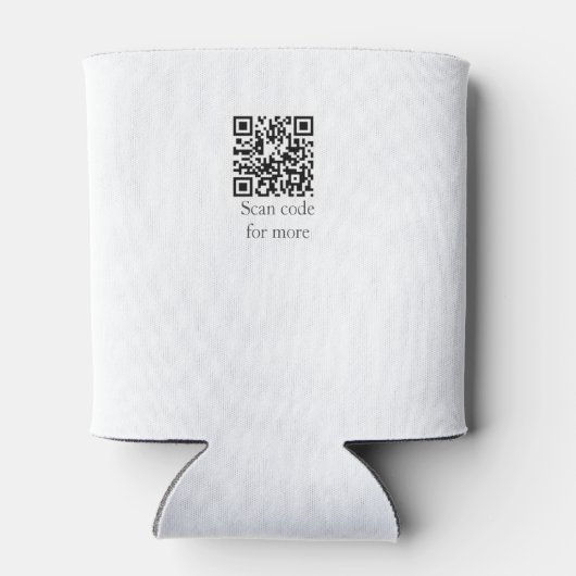 30th birthday add name date year black 缶クーラー (裏面)