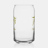 30th birthday add name date year gold template thi ガラス缶 (右)