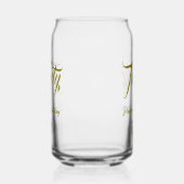 30th birthday add name date year gold template thi ガラス缶 (左)