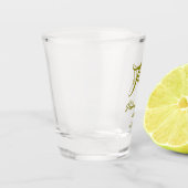 30th birthday add name date year gold template thi ショットグラス (左)