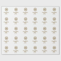 30th birthday add name date year golden flower tex