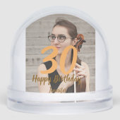 30th birthday add name date year white photo (正面)