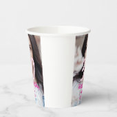 30th birthday add name date year white photo 紙コップ (左)