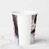 30th birthday add name date year white photo 紙コップ (右)