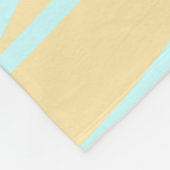 30th birthday add name date year yellow blue paste フリースブランケット (角)