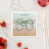 30th Birthday Beach Party スタンダードカクテルナプキン (インサイチュ)