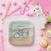 30th Birthday Beach Party ペーパープレート (パーティー)