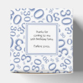 30th Birthday Blue/White乱数パターン フェイバーボックス (上部)