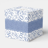 30th Birthday Blue/White乱数パターン フェイバーボックス (裏面サイド)