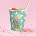 30th Birthday Cake Smashパーティーグリーン8oz 紙コップ<br><div class="desc">やった！あなたは30!ケーキを割ろう！この可愛いカップケーキをテーマにした紙カップにイニシャルを加え、ケーキ遠くにパンを拭きなさい。30thバースデーケーキスマッシュコレクションの一部</div>