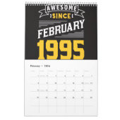 30th Birthday Calendar  カレンダー (2月 2026)