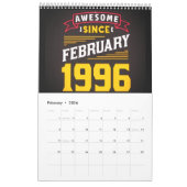 30th Birthday Calendar  カレンダー (2月 2026)