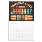 30th Birthday Calendar  カレンダー (1月 2026)