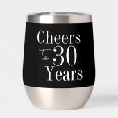 30th Birthday Cheers to 30 Years Black White (背面)