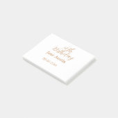 30th birthday copper brown simple stylish name dat ポストイット (アングル)