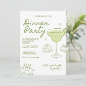 30th Birthday Dinner Party Custom Invitation 招待状 (スタンド正面)