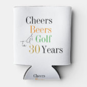30th Birthday Golf応援ビアーズパーティー 缶クーラー (正面)