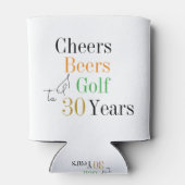 30th Birthday Golf応援ビアーズパーティー 缶クーラー (裏面)